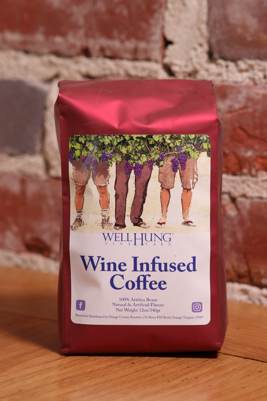 Well Hung Vineyard's Wine Infused coffee!